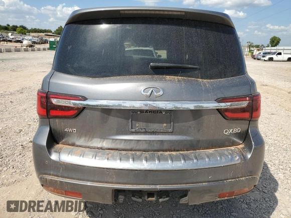 2021 Infiniti QX80 SENSORY with VIN JN8AZ2BC6M9475879, listed as a Copart auction lot 70437604 with 0 mi miles and Salvage Title. Bid and sale history available at carsss.com. Image 6.