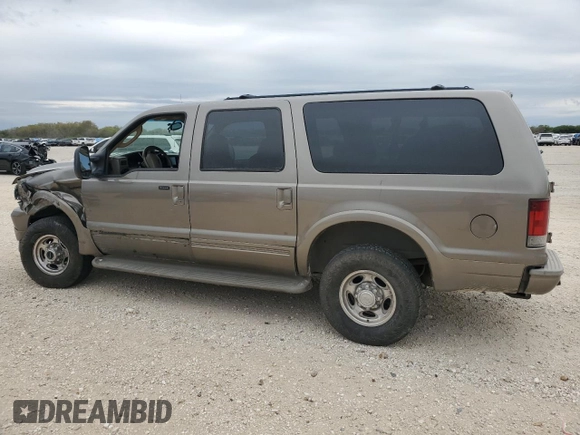 2003 Ford Excursion Eddie Bauer z VIN 1FMNU45S33ED13607, wystawiony jako Copart lot #83227864 z przebiegiem 251 989 mil mil oraz Szkoda całkowita • Salvage title. Historia ofert i sprzedaży dostępna na DreamBid. Obrazek 2.