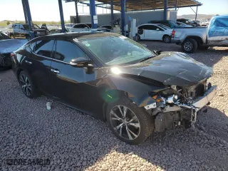 2018 Nissan Maxima SL with VIN 1N4AA6AP1JC363896, listed as a Copart auction lot 46421975 with 91,442 mi miles and Salvage Title. Bid and sale history available at carsss.com. Image 4.