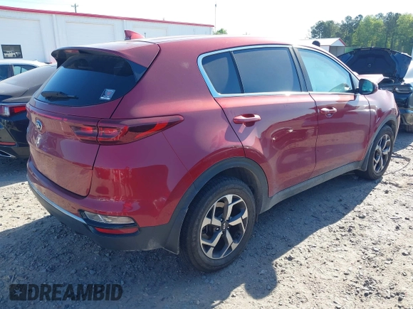2020 Kia Sportage LX with VIN KNDPM3AC5L7733492, listed as a IAAI auction lot 42042055 with 109,345 mi miles and . Bid and sale history available at DreamBid. Image 4.