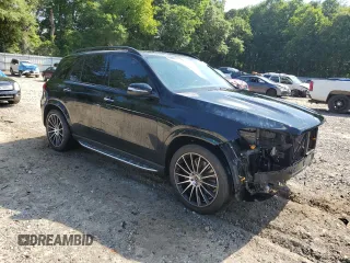 2020 Mercedes-Benz GLE 450 with VIN 4JGFB5KB6LA217594, listed as a Copart auction lot 58564685 with 80,188 mi miles and Salvage title. Bid and sale history available at DreamBid. Image 4.