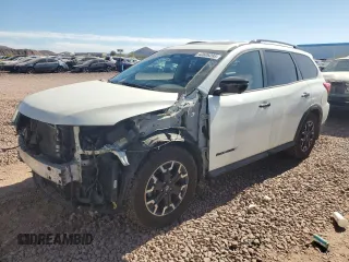 2020 Nissan Pathfinder SL z VIN 5N1DR2CNXLC643271, wystawiony jako Copart lot #43606295 z przebiegiem 35 080 mil mil oraz Szkoda całkowita • Salvage title. Historia ofert i sprzedaży dostępna na DreamBid. Obrazek 1.