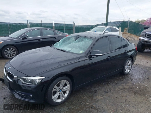 2016 BMW 3 Series 328i with VIN WBA8E9G54GNT84160, listed as a IAAI auction lot 41920657 with 123,492 mi miles. Bid and sale history available at carsss.com. Image 2.