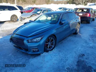 2017 Infiniti Q50 3.0t Premium with VIN JN1EV7AR0HM838534, listed as a IAAI auction lot 41625322 with 130,090 mi miles. Bid and sale history available at carsss.com. Image 16.