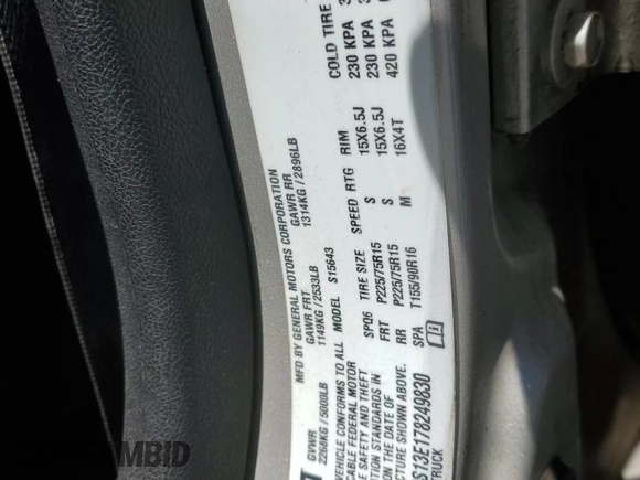 2007 Chevrolet Colorado 2LT with VIN 1GCCS13E178249830, listed as a Copart auction lot 50881885 with 266,553 mi miles and Salvage Title. Bid and sale history available at DreamBid. Image 12.