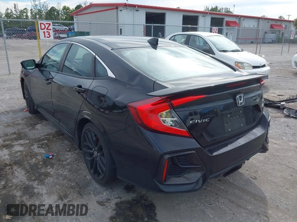2020 Honda Civic Si with VIN 2HGFC1E50LH702493, listed as a IAAI auction lot 40609245 with 62,660 mi miles and . Bid and sale history available at DreamBid. Image 3.