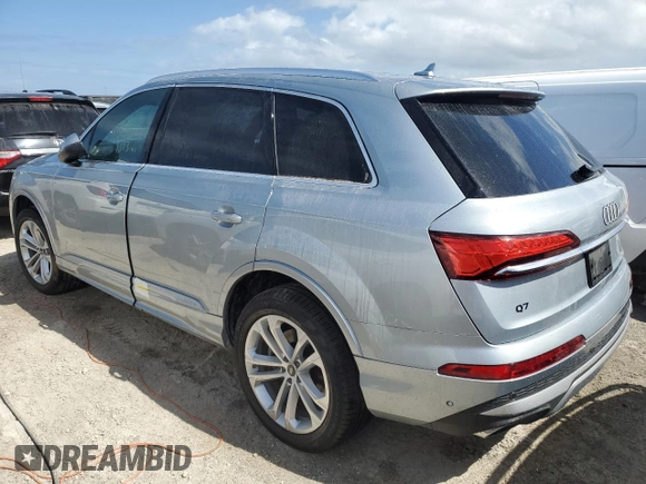 2025 Audi Q7 with VIN WA1AVBF7XSD004391, listed as a Copart auction lot 77033584 with 1,313 mi miles and Non repairable. Bid and sale history available at DreamBid. Image 2.