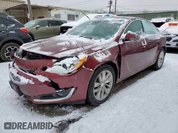 2017 Buick Regal Premium II with VIN 2G4GS5GX4H9112595, listed as a Copart auction lot 43716315 with 82,261 mi miles and Non Repairable. Bid and sale history available at DreamBid. Image 1.