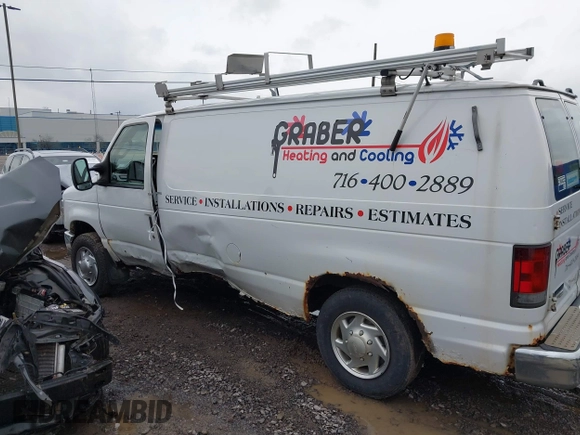 2011 Ford Econoline Cargo Commercial with VIN 1FTNE1EW1BDA17492, listed as a IAAI auction lot 41036647 with 242,810 mi miles and . Bid and sale history available at DreamBid. Image 14.
