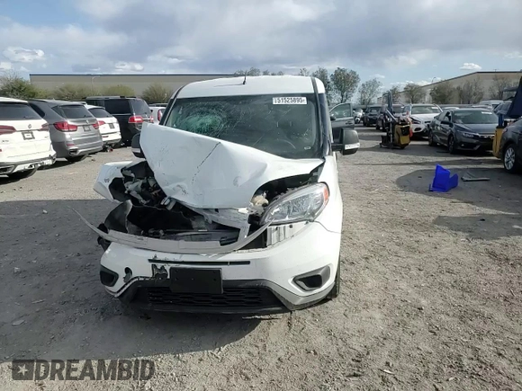 2022 Ram ProMaster City Cargo Tradesman with VIN ZFBHRFAB6N6W62992, listed as a Copart auction lot 51525895 with 111,144 mi miles and Salvage title. Bid and sale history available at DreamBid. Image 12.
