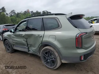 2024 Kia Telluride EX X-Line z VIN 5XYP3DGC2RG534931, wystawiony jako Copart lot #51492545 z przebiegiem 12 340 mil mil oraz Szkody całkowita. Historia ofert i sprzedaży dostępna na DreamBid. Obrazek 2.