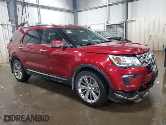 2018 Ford Explorer Limited with VIN 1FM5K8F80JGB43840, listed as a Copart auction lot 59131435 with 98,403 mi miles and Salvage title. Bid and sale history available at DreamBid. Image 4.