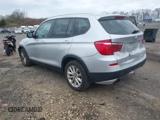 2013 BMW X3 xDrive28i with VIN 5UXWX9C54D0D06319, listed as a IAAI auction lot 42030197 with 79,940 mi miles. Bid and sale history available at carsss.com. Image 3.