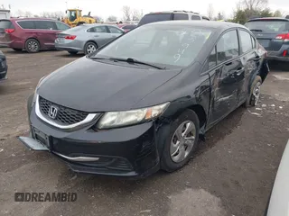 2015 Honda Civic Sedan LX with VIN 19XFB2F54FE057949, listed as a IAAI auction lot 41990069 with 174,000 mi miles. Bid and sale history available at carsss.com. Image 2.