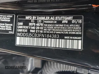 2015 Mercedes-Benz CLA 45 AMG with VIN WDDSJ5CB3FN184383, listed as a Copart auction lot 81484544 with 71,880 mi miles and Clean Title. Bid and sale history available at DreamBid. Image 12.