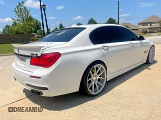 2010 BMW 7 Series 750Li with VIN WBAKB8C58ACY64395, listed as a Copart auction lot 63885205 with 137,375 mi miles and Salvage title. Bid and sale history available at DreamBid. Image 4.