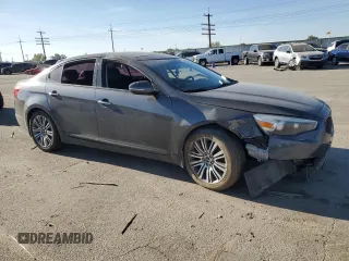 2016 Kia Cadenza Premium with VIN KNALN4D70G5218303, listed as a Copart auction lot 75351044 with 0 mi miles and Salvage Title. Bid and sale history available at carsss.com. Image 4.
