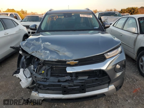 2021 Chevrolet TrailBlazer LT with VIN KL79MPSL0MB172144, listed as a Copart auction lot 77271843 with 23,916 mi miles. Bid and sale history available at carsss.com. Image 5.