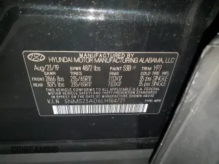 2020 Hyundai Santa Fe SE with VIN 5NMS23AD6LH164721, listed as a Copart auction lot 57480395 with 183,471 mi miles and Salvage title. Bid and sale history available at DreamBid. Image 13.