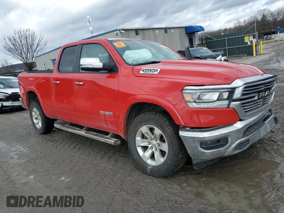 2019 Ram 1500 Laramie with VIN 1C6SRFDT2KN806618, listed as a Copart auction lot 86817314 with 0 mi miles and Salvage Title. Bid and sale history available at carsss.com. Image 4.