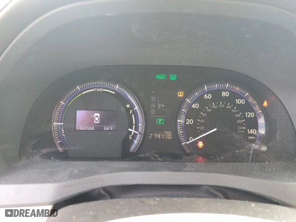 2011 Lexus HS 250h with VIN JTHBB1BA3B2048239, listed as a Copart auction lot 53230695 with 274,110 mi miles and Salvage Title. Bid and sale history available at carsss.com. Image 9.