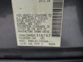 2014 Nissan Altima 2.5 S with VIN 1N4AL3AP6EN356767, listed as a IAAI auction lot 41766480 with 166,257 mi miles. Bid and sale history available at carsss.com. Image 9.