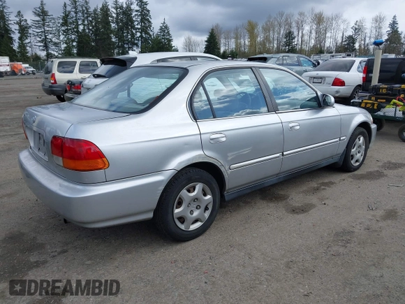 1998 Honda Civic EX with VIN 2HGEJ864XWH627385, listed as a IAAI auction lot 41933830 with 190,900 mi miles. Bid and sale history available at carsss.com. Image 4.