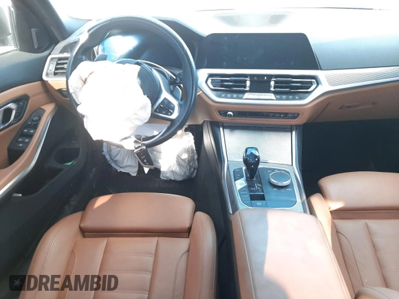 2020 BMW 3 Series M340i with VIN WBA5U7C00LFH31687, listed as a Copart auction lot 59949522 with Not Provided miles. Bid and sale history available at carsss.com. Image 9.