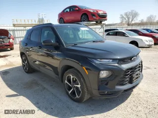 2023 Chevrolet TrailBlazer RS with VIN KL79MUSL9PB206777, listed as a Copart auction lot 51311775 with 21,852 mi miles and Salvage Title. Bid and sale history available at carsss.com. Image 4.