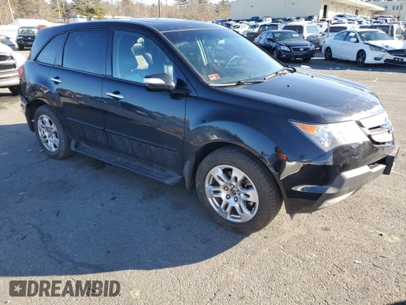 2007 Acura MDX Tech Pkg with VIN 2HNYD28347H524351, listed as a Copart auction lot 44102205 with 242,984 mi miles and Salvage Title. Bid and sale history available at carsss.com. Image 4.