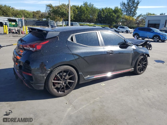 2020 Hyundai Veloster N with VIN KMHT36AH8LU007802, listed as a Copart auction lot 47702105 with 65,348 mi miles and Non Repairable. Bid and sale history available at carsss.com. Image 3.