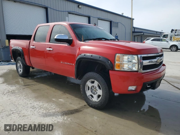 2007 Chevrolet Silverado 1500 LTZ with VIN 2GCEK13M971537923, listed as a Copart auction lot 50879955 with 219,547 mi miles and Salvage Title. Bid and sale history available at DreamBid. Image 4.