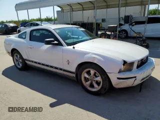 2007 Ford Mustang Deluxe with VIN 1ZVFT80N875283866, listed as a Copart auction lot 50806135 with 99,858 mi miles and Salvage Title. Bid and sale history available at carsss.com. Image 4.