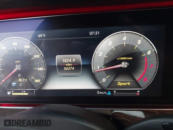2018 Mercedes-Benz E with VIN WDDZF4KB7JA343160, listed as a IAAI auction lot 40470996 with 56,274 mi miles. Bid and sale history available at carsss.com. Image 15.