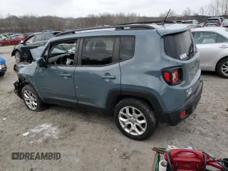 2017 Jeep Renegade Latitude z VIN ZACCJBBB2HPF77395, wystawiony jako Copart lot #46134285 z przebiegiem 104 757 mil mil oraz Szkoda całkowita • Salvage title. Historia ofert i sprzedaży dostępna na DreamBid. Obrazek 2.