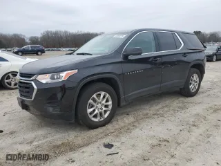 2021 Chevrolet Traverse LS with VIN 1GNERFKWXMJ160216, listed as a Copart auction lot 44909275 with 114,667 mi miles and Salvage Title. Bid and sale history available at carsss.com. Image 1.