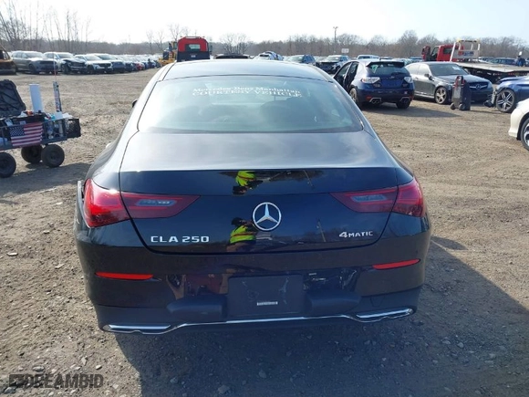 2025 Mercedes-Benz CLA with VIN W1K5J4HB6SN506007, listed as a IAAI auction lot 41801578 with 4,016 mi miles. Bid and sale history available at carsss.com. Image 16.