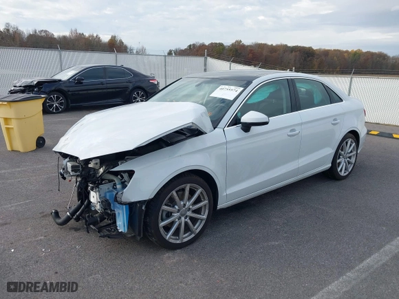 2015 Audi A3 1.8T Premium with VIN WAUACGFF8F1004619, listed as a IAAI auction lot 40755574 with 22,664 mi miles. Bid and sale history available at carsss.com. Image 18.