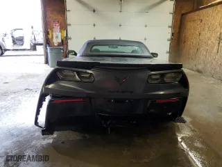 2017 Chevrolet Corvette Z06 2LZ with VIN 1G1YS3D61H5604497, listed as a Copart auction lot 51627535 with 47,429 mi miles and Salvage Title. Bid and sale history available at carsss.com. Image 6.