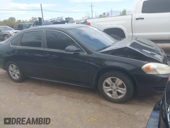 2013 Chevrolet Impala LS with VIN 2G1WF5E39D1109102, listed as a IAAI auction lot 42010215 with 108,480 mi miles and . Bid and sale history available at DreamBid. Image 1.