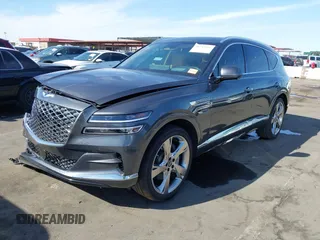 2023 Genesis GV80 with VIN KMUHBDSB2PU110812, listed as a IAAI auction lot 40743556 with 38,219 mi miles and . Bid and sale history available at DreamBid. Image 17.