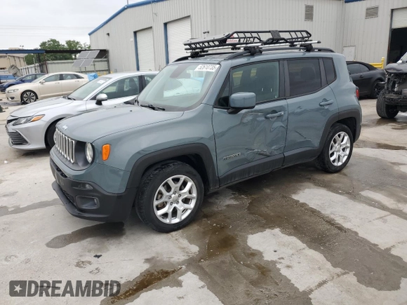 2018 Jeep Renegade Latitude with VIN ZACCJABB6JPJ40500, listed as a Copart auction lot 52610735 with 116,401 mi miles and Salvage Title. Bid and sale history available at carsss.com. Image 1.