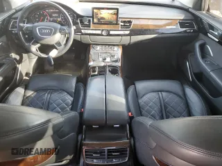 2015 Audi A8 L 4.0T with VIN WAU32AFD0FN016733, listed as a Copart auction lot 48564865 with 102,581 mi miles and Salvage Title. Bid and sale history available at carsss.com. Image 8.