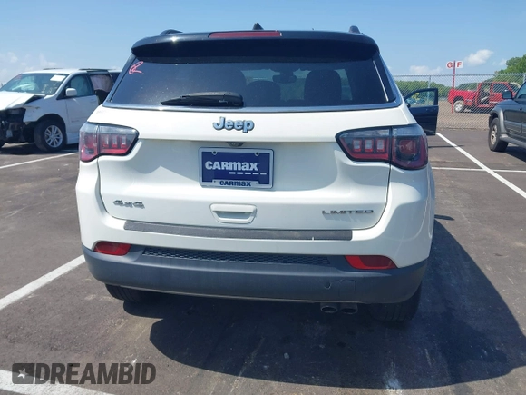 2019 Jeep Compass Limited with VIN 3C4NJDCB8KT840234, listed as a IAAI auction lot 42794554 with 68,349 mi miles and . Bid and sale history available at DreamBid. Image 16.