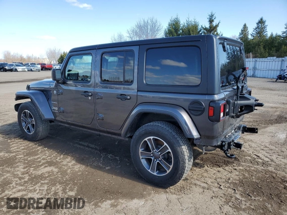 2023 Jeep Wrangler Sahara with VIN 1C4HJXEG5PW632336, listed as a Copart auction lot 54226405 with 23,735 mi miles and Salvage title. Bid and sale history available at DreamBid. Image 2.