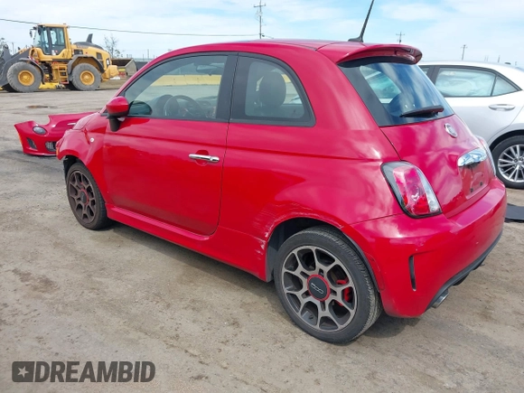 2015 FIAT 500 Turbo with VIN 3C3CFFHH9FT640667, listed as a IAAI auction lot 42015050 with 29,234 mi miles. Bid and sale history available at carsss.com. Image 3.