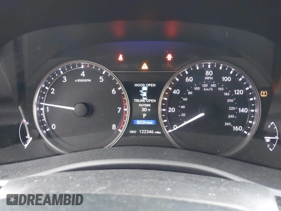 2013 Lexus GS 350 with VIN JTHBE1BL9D5005440, listed as a IAAI auction lot 41354666 with 122,346 mi miles. Bid and sale history available at carsss.com. Image 7.