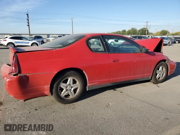 2005 Chevrolet Monte Carlo LS with VIN 2G1WW12E359177221, listed as a Copart auction lot 74957124 with 136,845 mi miles and Salvage Title. Bid and sale history available at carsss.com. Image 3.