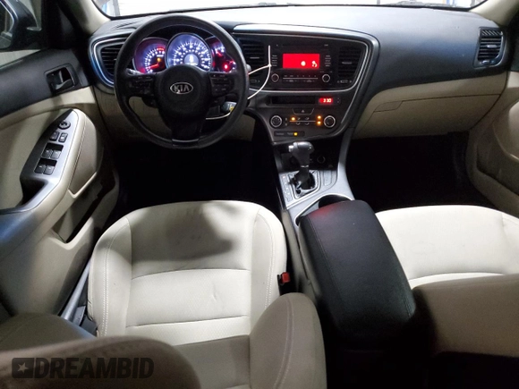 2015 Kia Optima LX with VIN 5XXGM4A7XFG466595, listed as a Copart auction lot 59190135 with 102,847 mi miles and Salvage title. Bid and sale history available at DreamBid. Image 8.