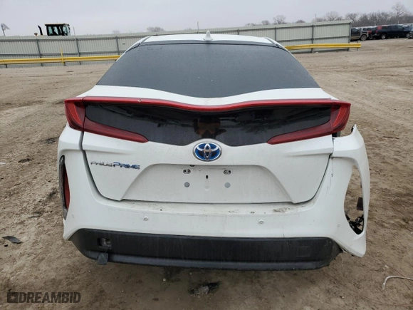 2017 Toyota Prius Prime Plus with VIN JTDKARFP6H3017202, listed as a Copart auction lot 43990975 with 142,080 mi miles and Salvage Title. Bid and sale history available at carsss.com. Image 6.
